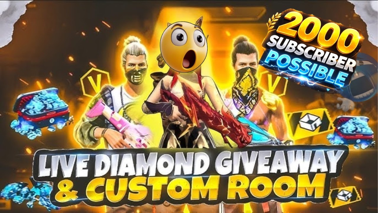 SIAM FF 66 Free Fire Giveway Live Stream 2000 subscriber complete