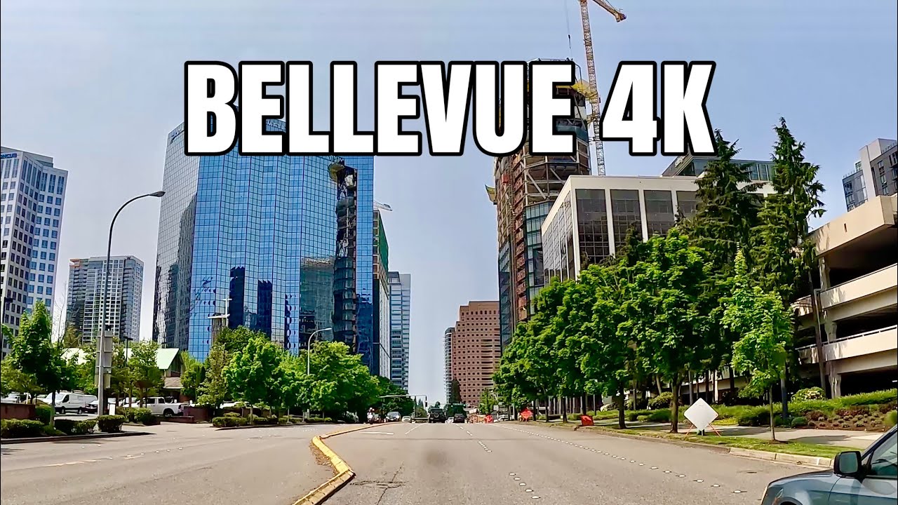 Downtown Bellevue 4K Drive || Bellevue, Washington, USA || 4K 60fps 16-34mm