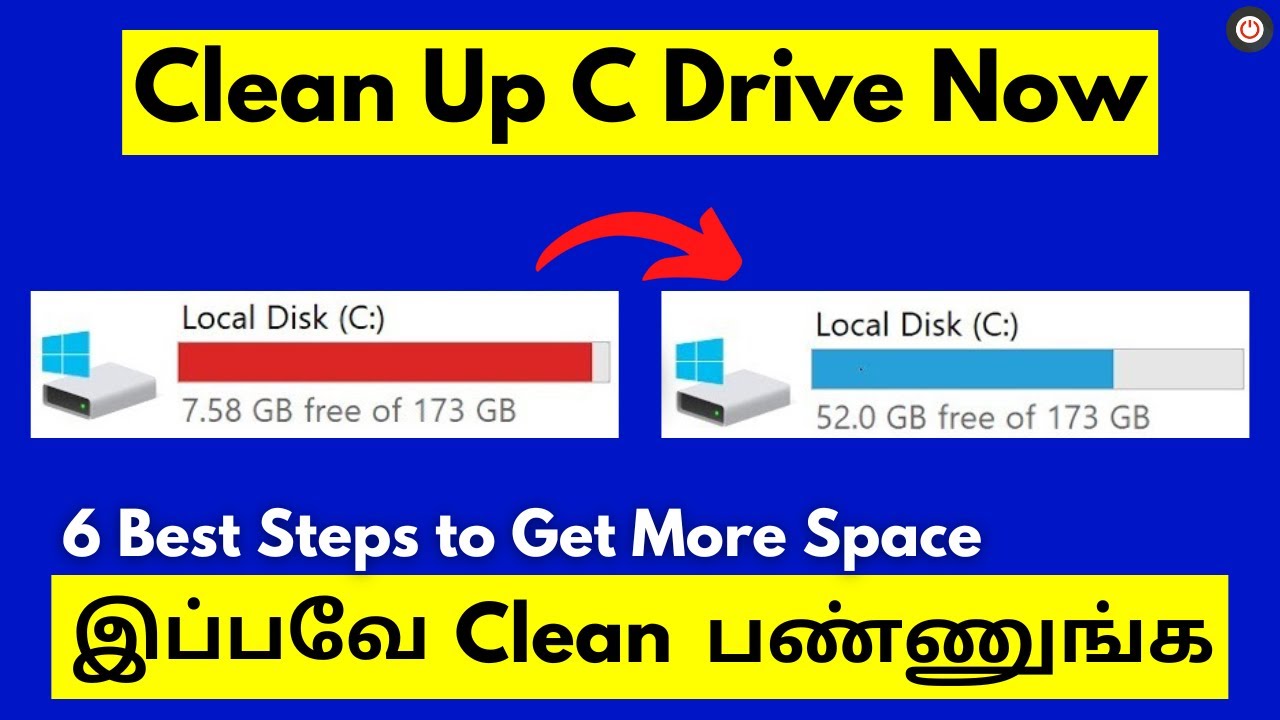 How to Clean C Drive in Windows | Make Your Computer & Laptop Faster - Tamil