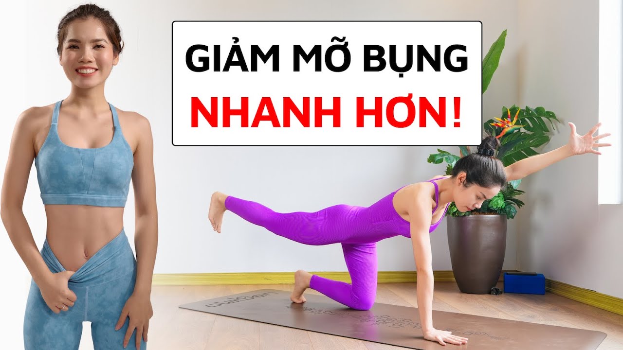 Yoga giảm mỡ bụng (Thắt Eo) tại nhà | Hoàng Uyên Yoga