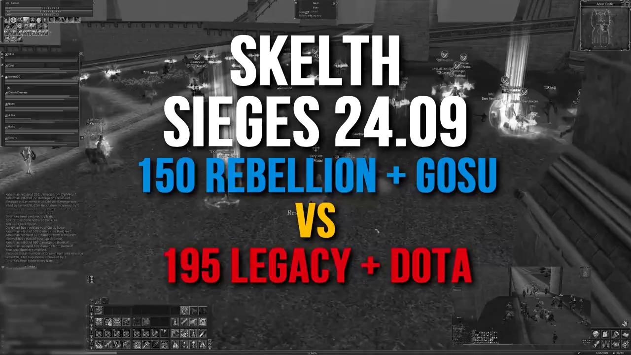 [Lineage2 Classic EU] Skelth Sieges 24.09