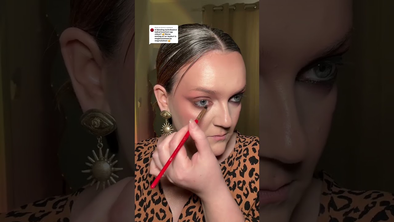 Smink tutorial - füstös szemek #sminkelés #makeup 