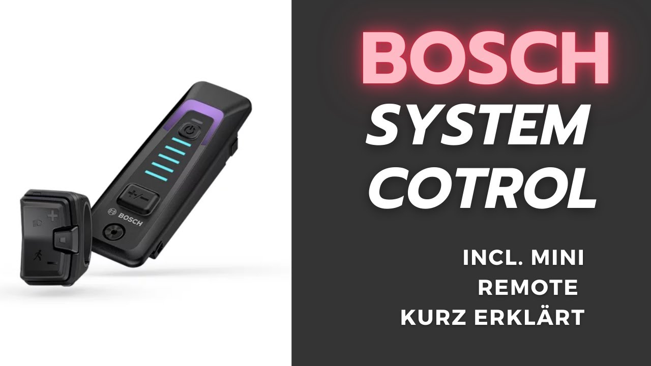 Bosch System Controller und Mini Remote kurz erklärt.