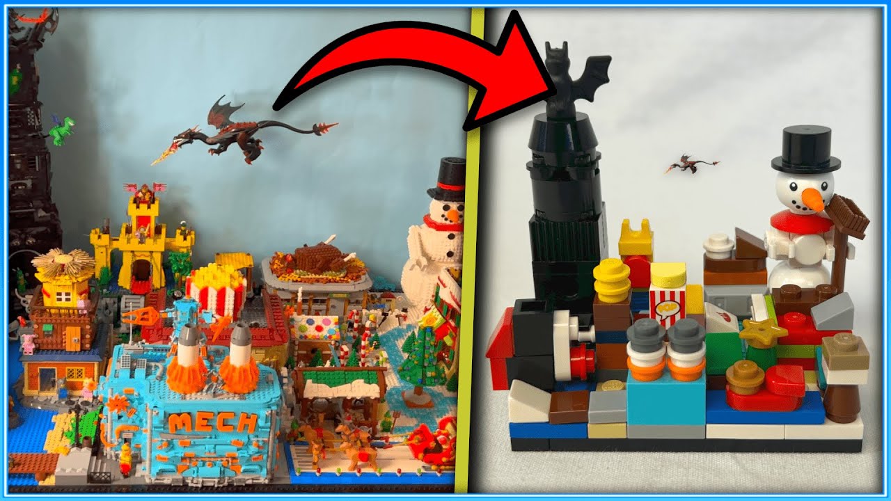 Я сделал свой LEGO City в 100 раз меньше? (Microscale 23-Ville)