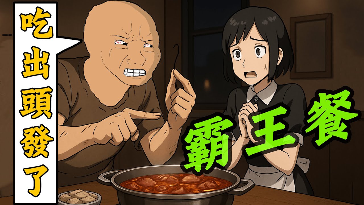 職業吃霸王餐，往菜裡放頭髮，蟑螂腿，結局很慘！ | wojak | 動畫 | 人性 | 白嫖 | 薅羊毛