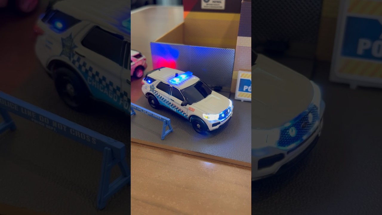 Greenlight police cars with LED lights 1/64 ￼ made by finest_pursuit911 #police #diecast #cops #cars