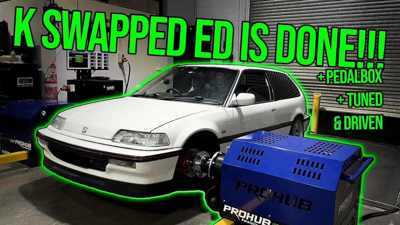 K20 Type R swapped ED Rips! Dyno & First Drive