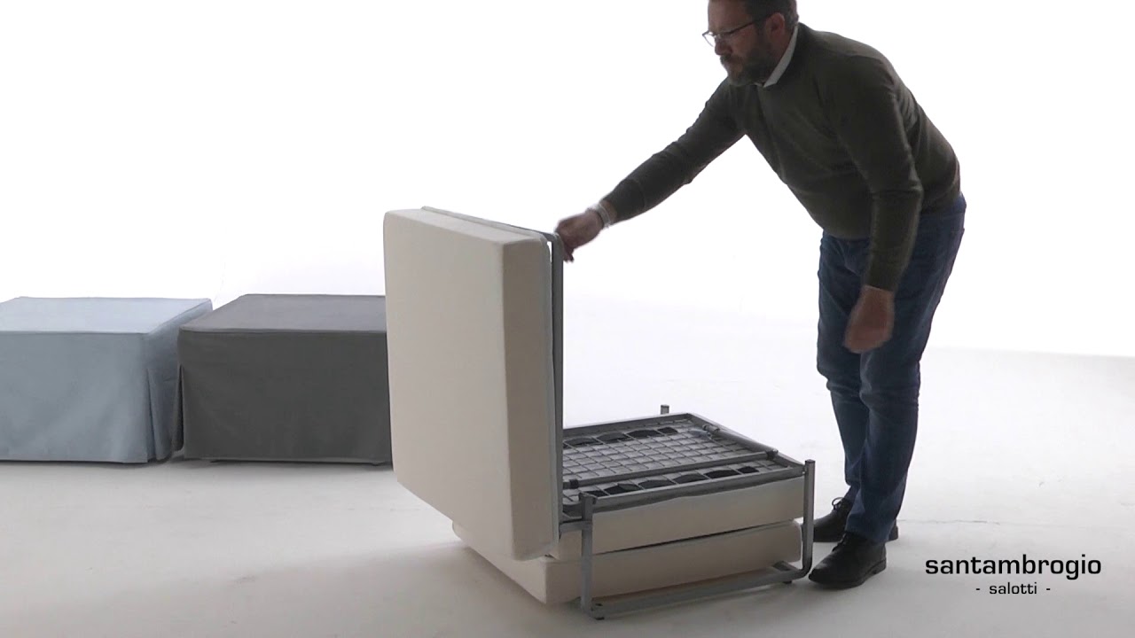 Fold out ottoman bed - convertible bed, best space saving solutions