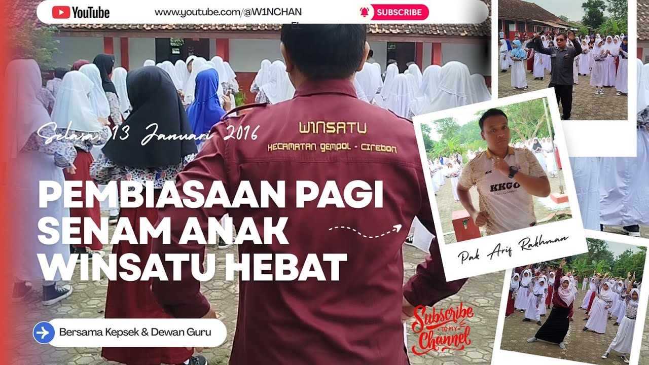 Pembiasaan Pagi SDN 1 Winong 2026: Senam Sehat Bersama Siswa dan Guru