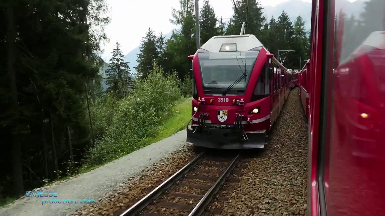 Trenino rosso del Bernina   Ferrovia Retica    St Moritz  Tirana