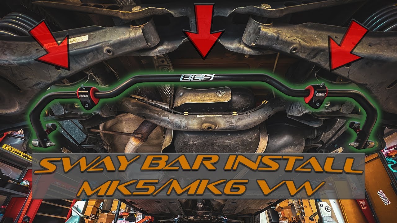 How To Install a Rear Sway Bar on a Mk5/Mk6 Volkswagen/Audi | VW Jetta | Golf | CC | ECS Tuning