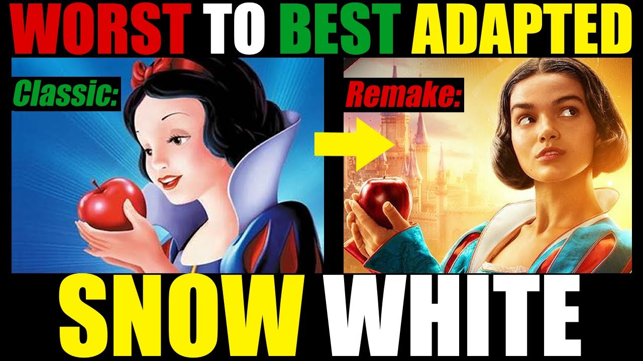 Ranking SNOW WHITE Characters by ACCURACY to the ANIMATED ORIGINAL