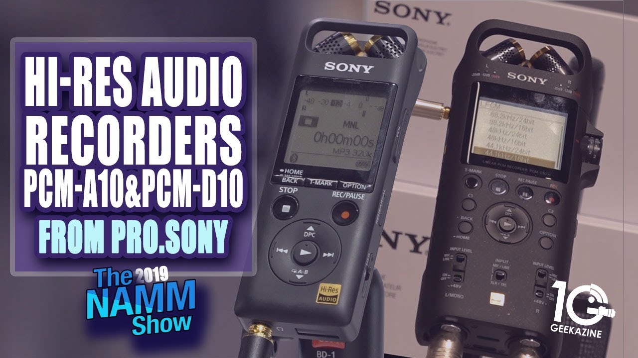Рекордеры Sony Hi-Res PCM-A10 и PCM-D10