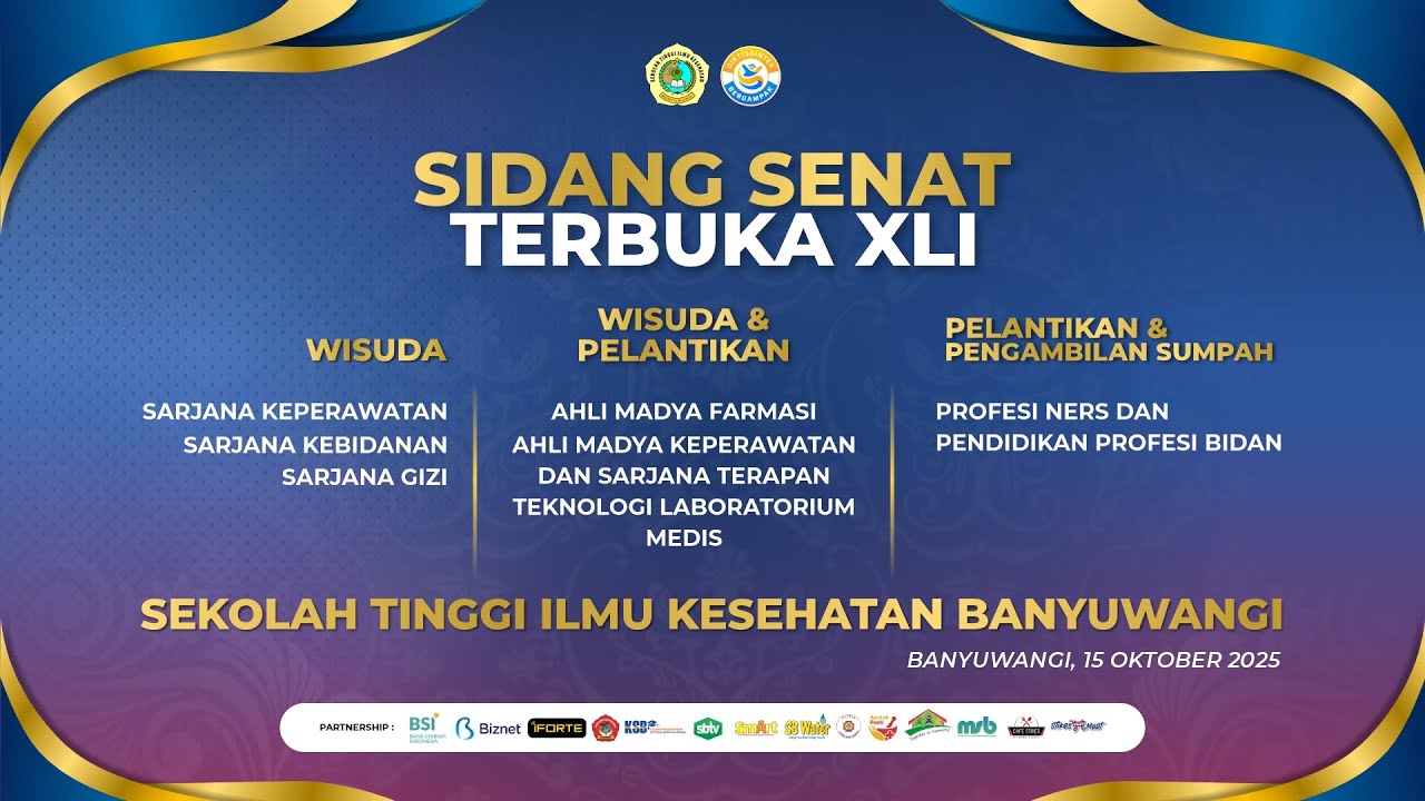 SIDANG SENAT TERBUKA XLI | WISUDA, PELANTIKAN DAN PENGAMBILAN SUMPAH | TAHUN 2025