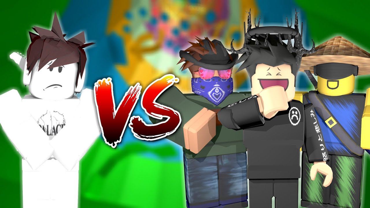 PinkLeaf VS J6SK, CMParmy, and James RBLX