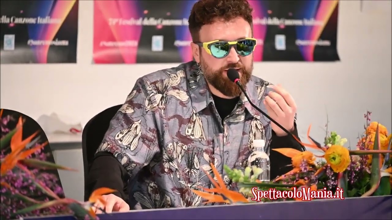 Sanremo 2024: Dargen D'Amico in conferenza stampa