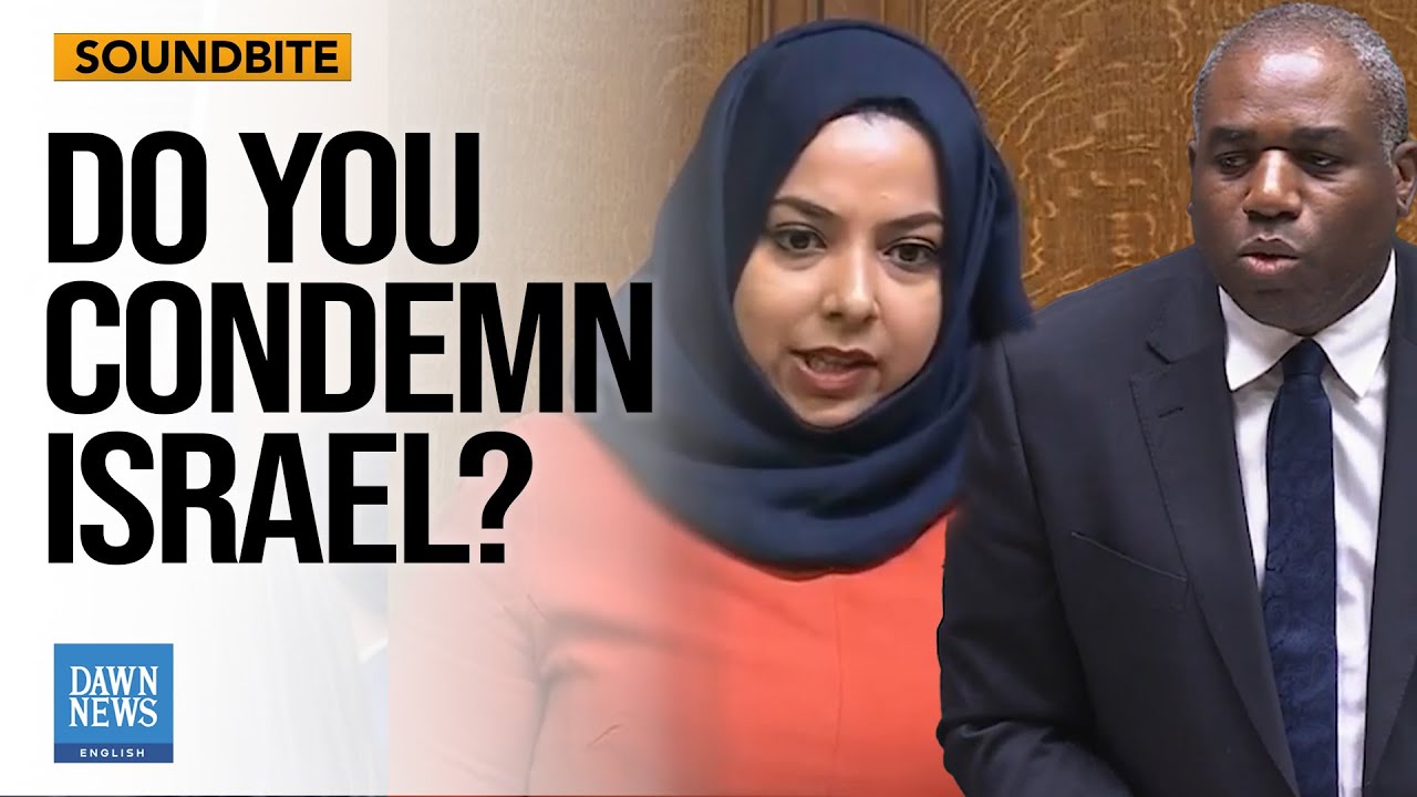 UK MP Asks David Lammy To Condemn Israel For Detaining Palestinians En Masse | Dawn News English