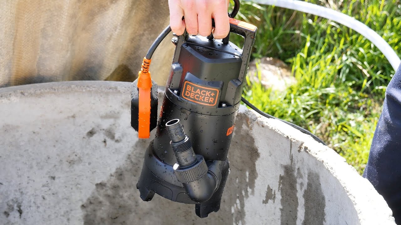 Pompa submersibila pentru apa murdara, debit 13000 l/h, Black+Decker BXUP750PTE, 750W