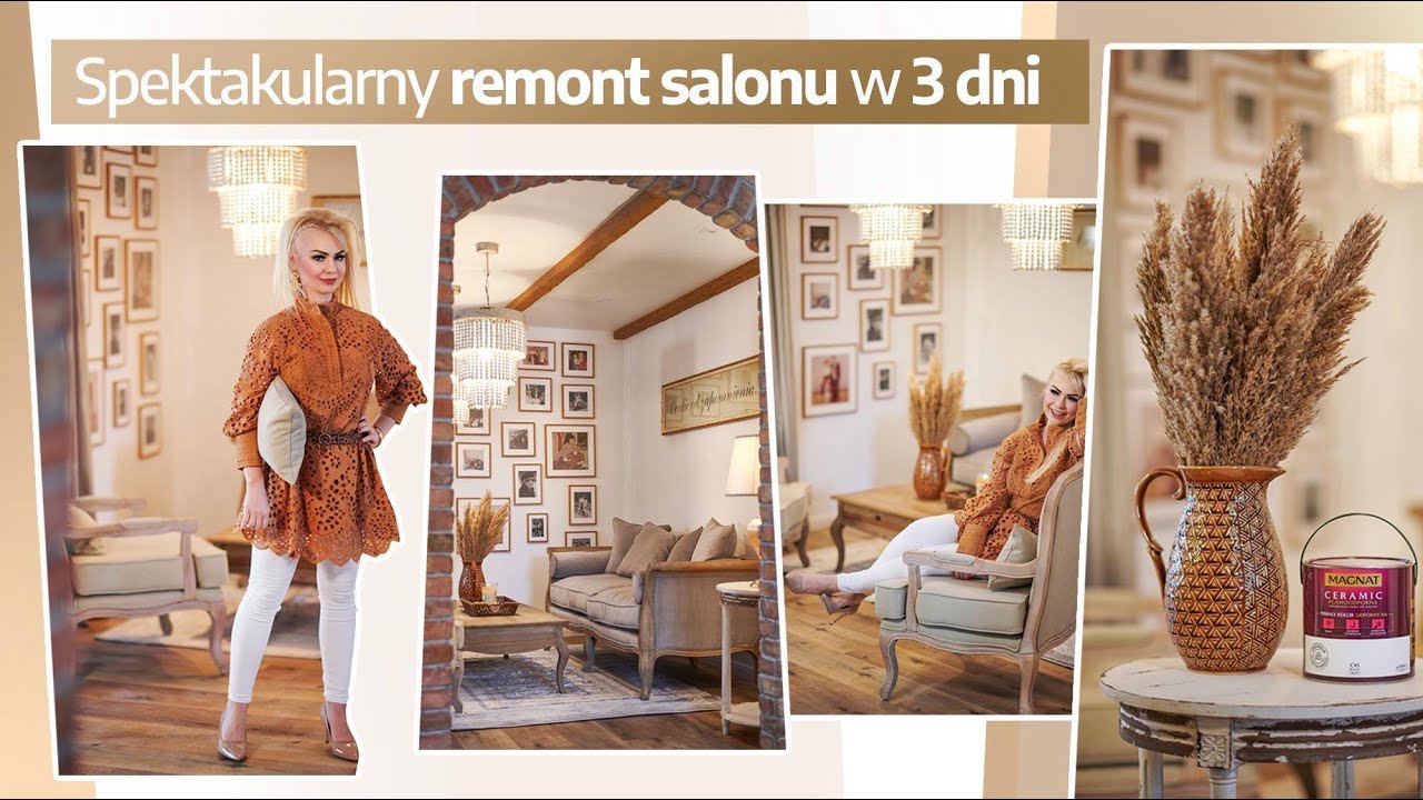 Remont salonu. Salon 