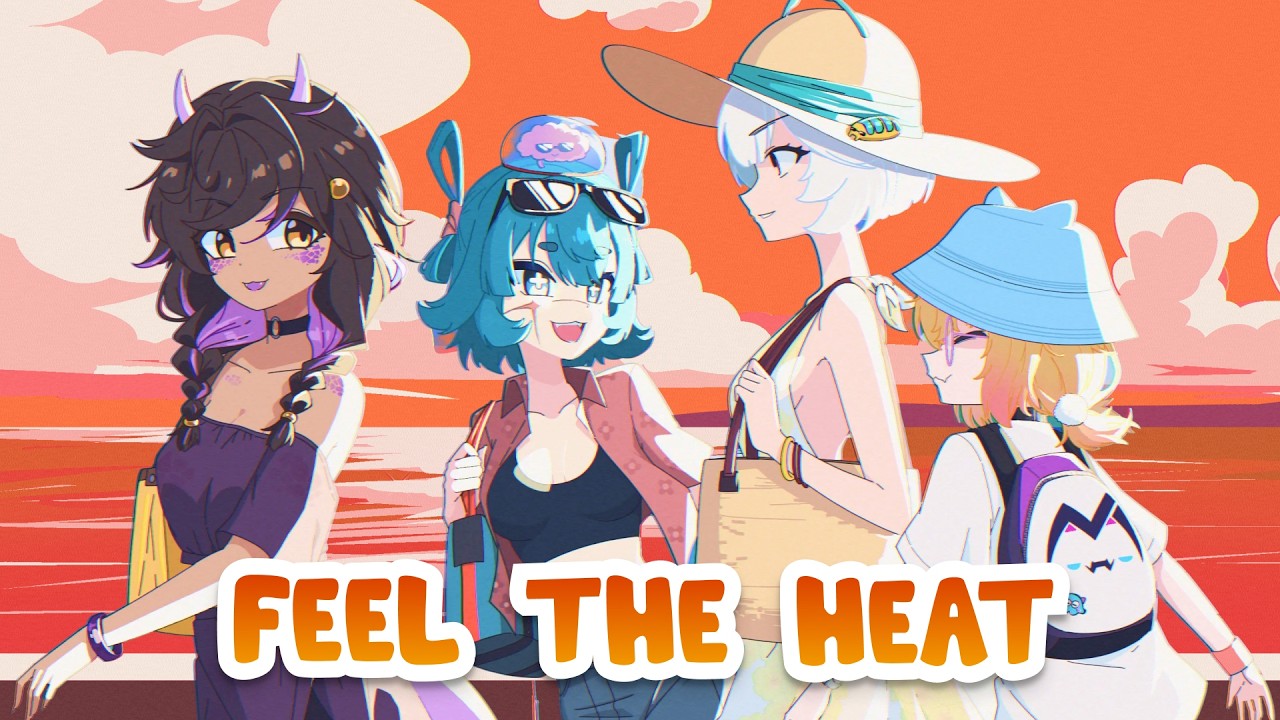 Feel the Heat 🔥 Lyric Video - Kunaru ft. Ellie Minibot, Chrchie, Miniko Mew & Shoomimi