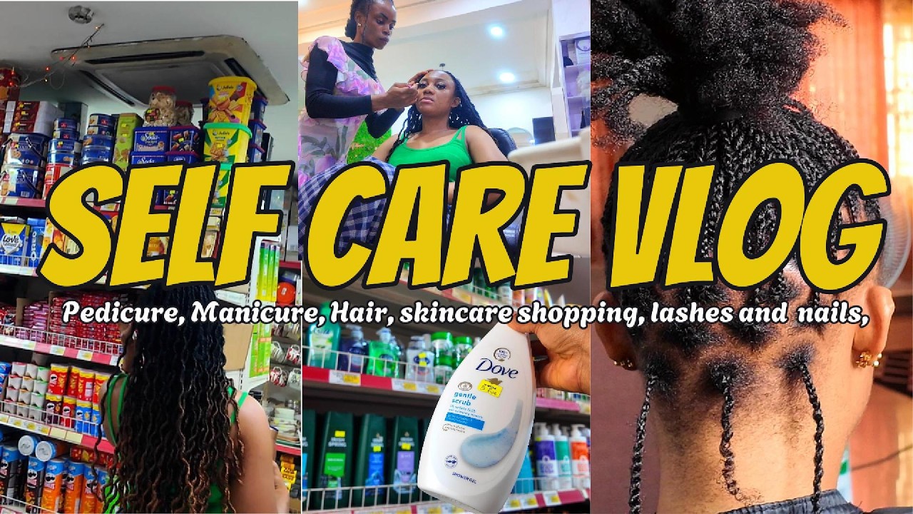 SELF CARE VLOG: Nails, Hair, Pedicure, Skincare, Chit chat, Manicure & Unboxing