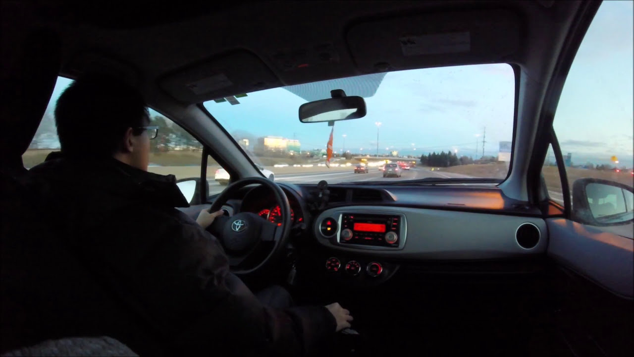 2012 Toyota Yaris LE (5 Speed Manual) - going home from work