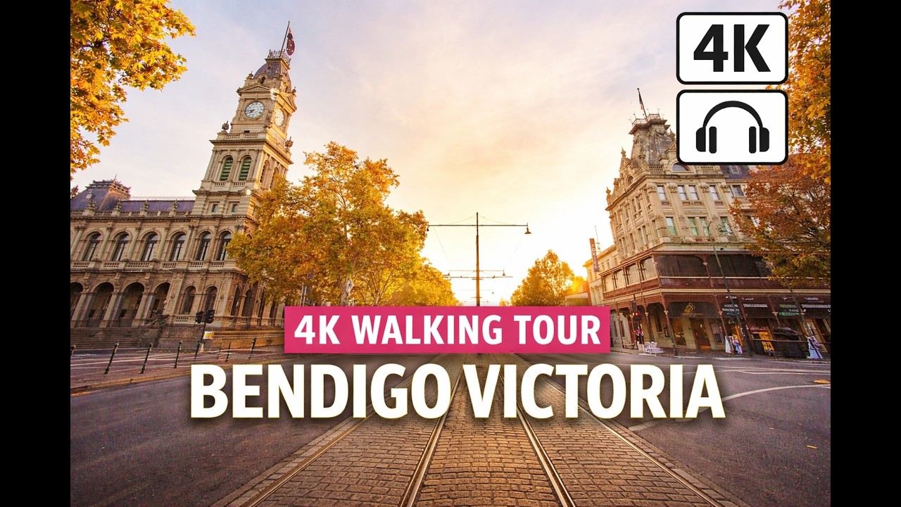 [4k] BENDIGO Australia Walking Tour