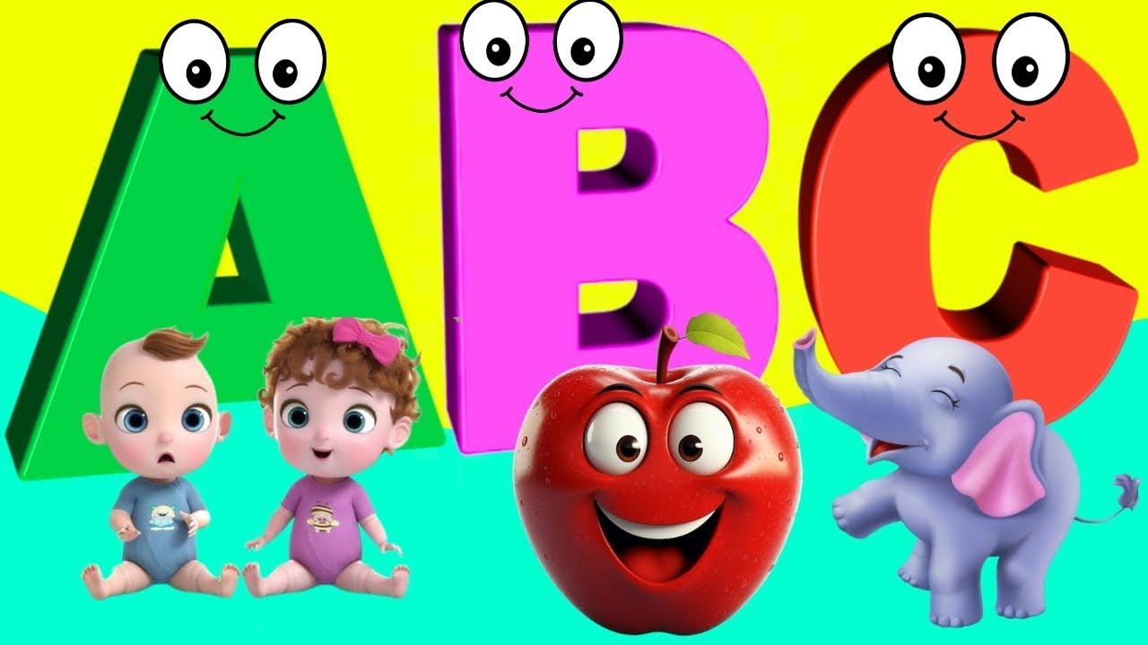 ABC Phonics Song / ABC Song / A for Apple / Kiddos Study Zone / Tiny Tots /ABC lyrics song #abcdsong