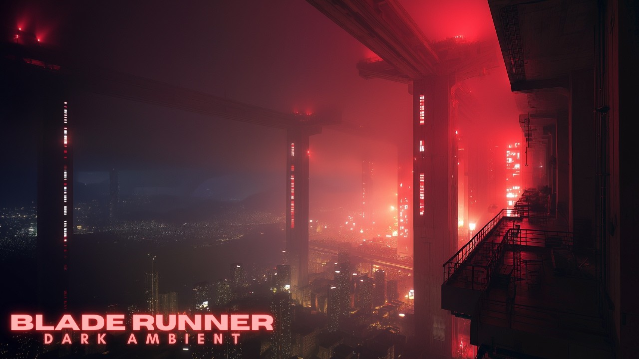 Blade Runner Ambient 4K | Dark Sci-Fi Atmosphere for Focus & Night Work