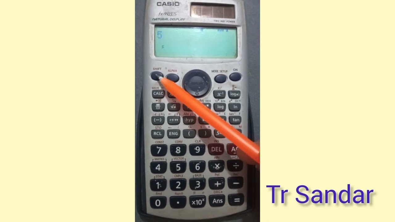 Grade 12 mathematics ch(5) Factorial / Permutations /Combinations with calculator by Tr Sandar