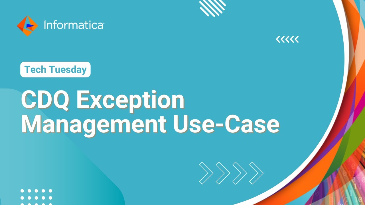 CDQ Exception Management Use-Case