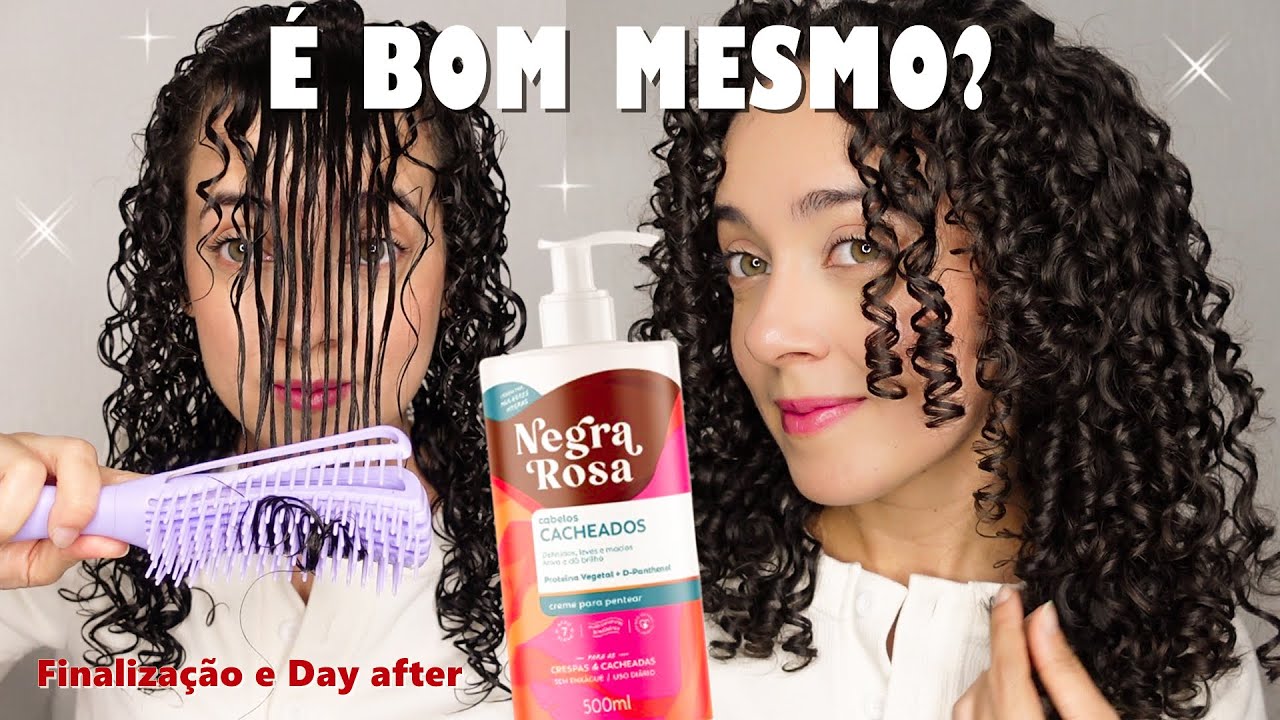 TESTEI O CREME PARA PENTEAR CACHEADOS DA NEGRA ROSA |   Oeslanhiny Nunes