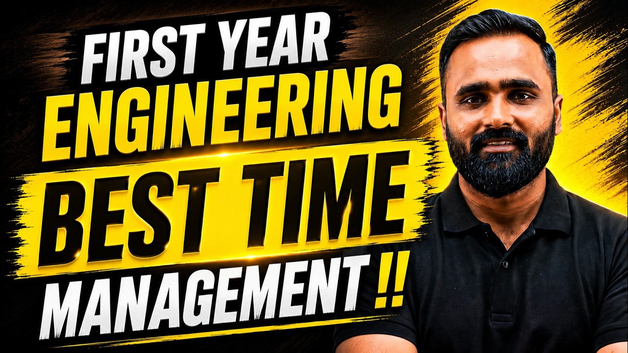 FIRST YEAR ENGINEERING BEST TIME MANAGEMENT !! | Pradeep Giri Sir
