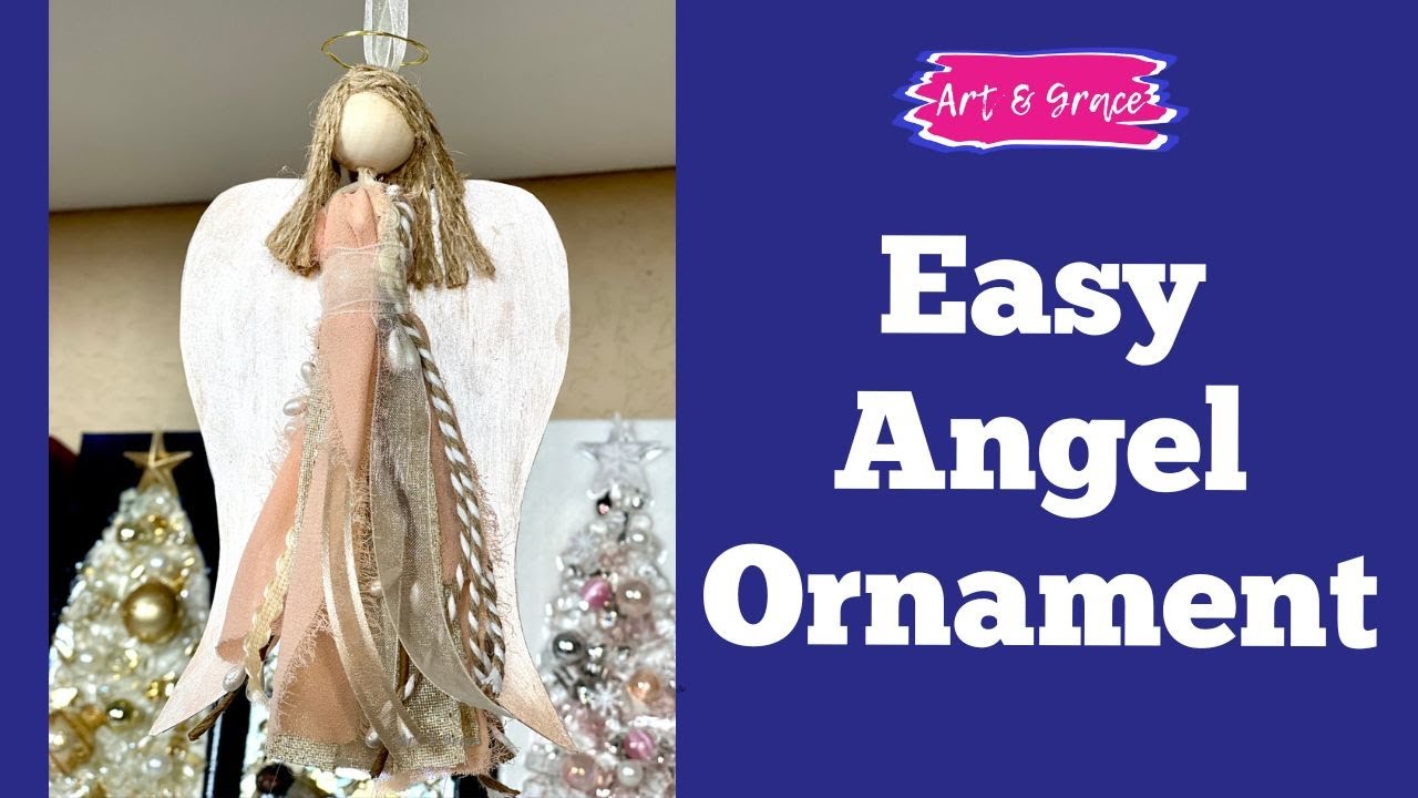 How to Make a Tassel Angel Ornament | Inexpensive DIY Craft