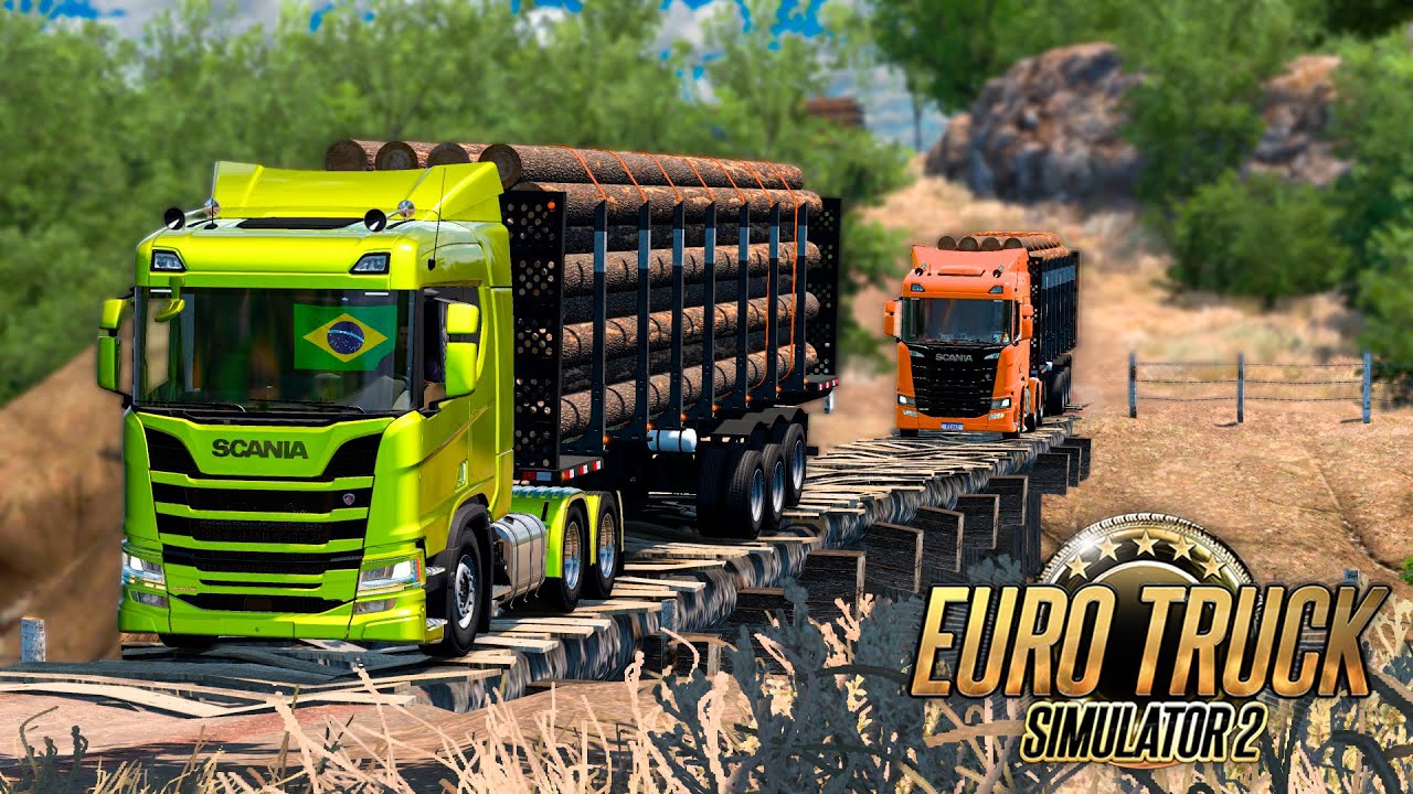 COMBOIO PUXANDO 27 TONELADAS NA VIAGEM DE 100KM! - EURO TRUCK SIMULATOR 2 + G920
