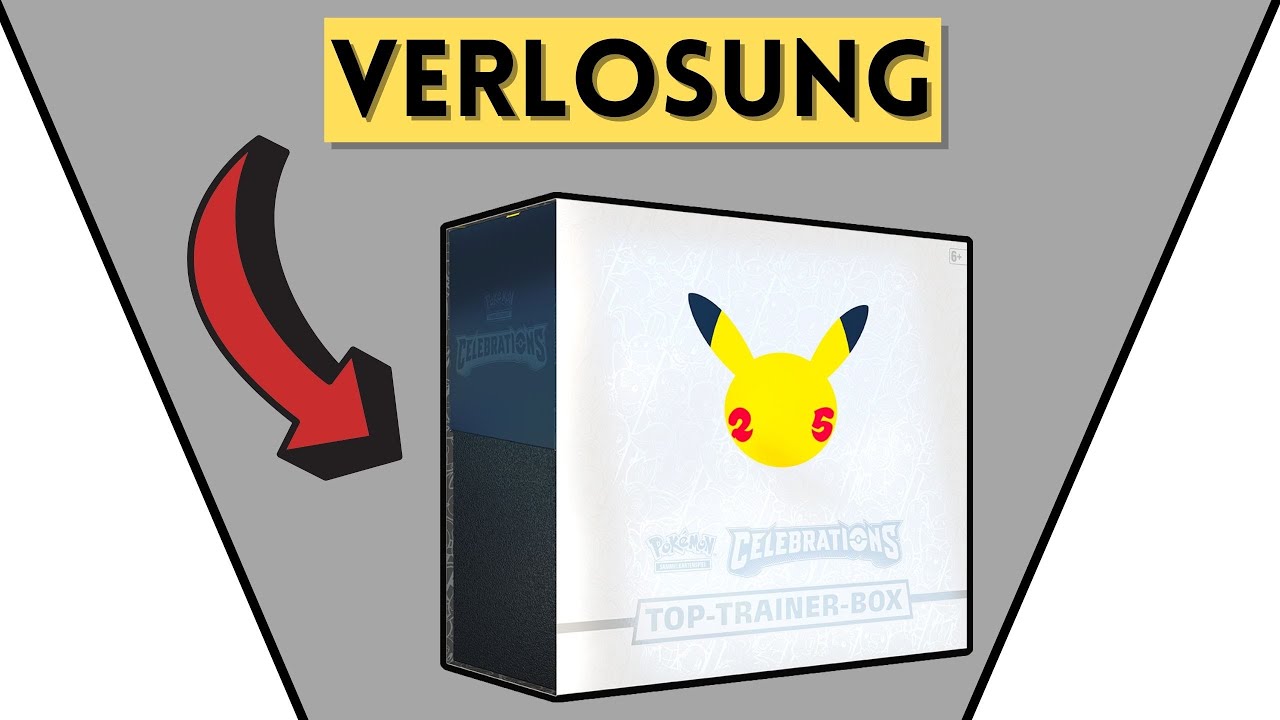 Celebrations Top Trainer Box Opening & HIER bekommt IHR eine Pokemon 25th TTB | Community Verlosung