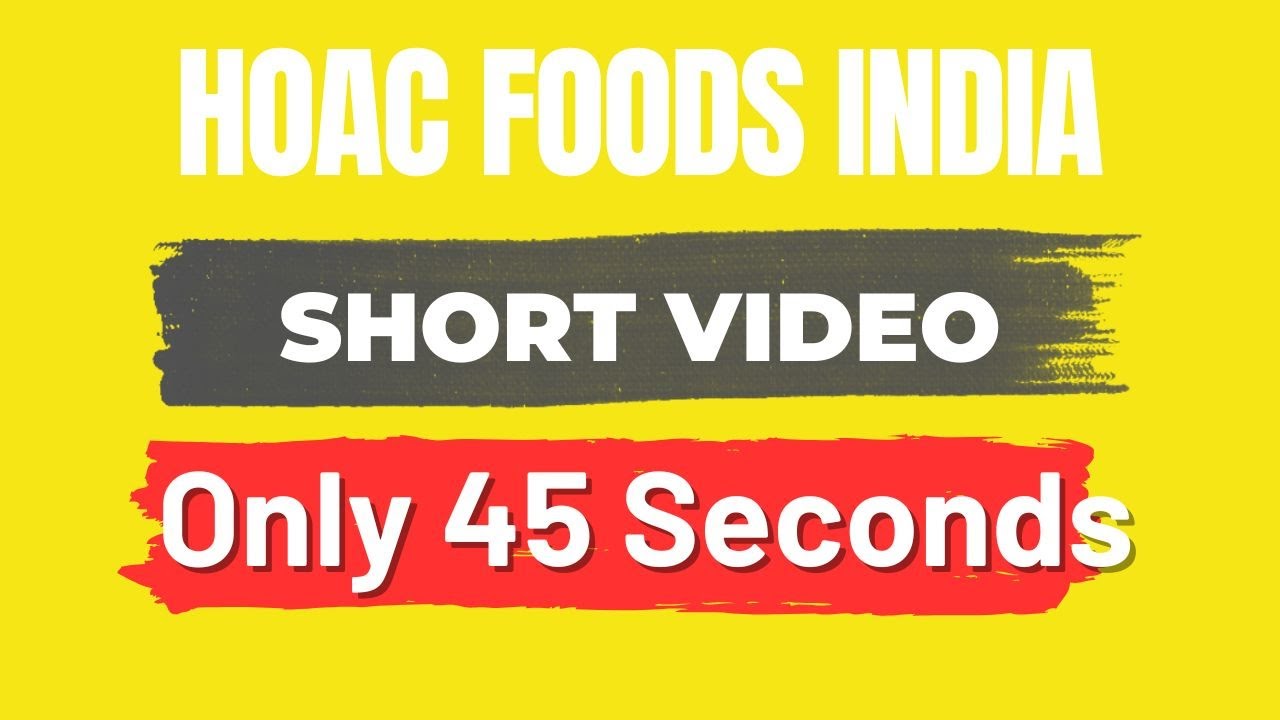 Hoac Foods India I SHORT CLIP I REVIEW I ANLAYSIS I ACTION I  #stockmarketforbeginners.4 BEGINERS?