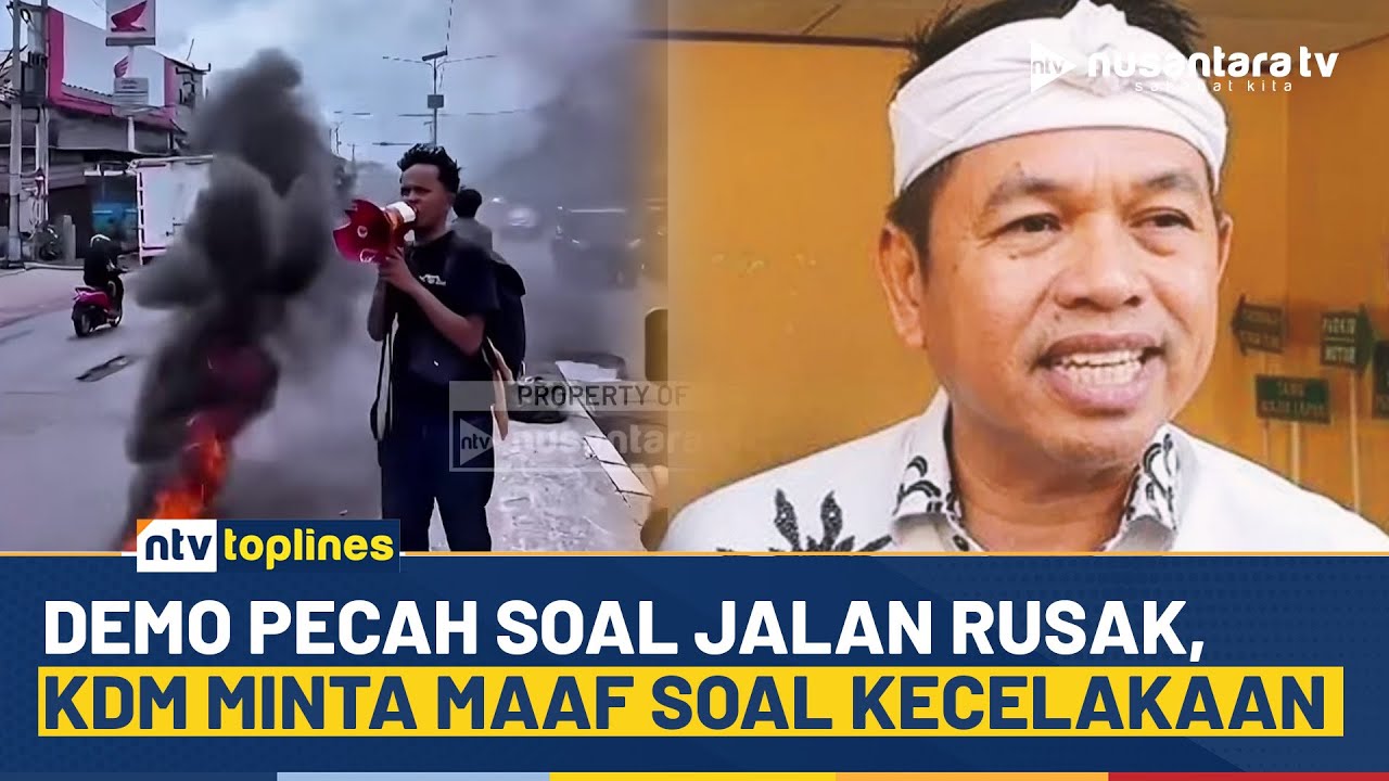 Demo di Karawang! Mahasiswa Tuntut Jalan Pantura Dibenahi, Dedi Mulyadi Minta Maaf soal Kecelakaan