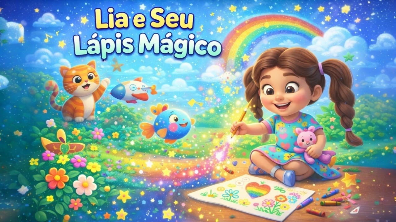 Música Infantil | Lia e seu Lápis Mágico | Mundo da Lia🌈🌟