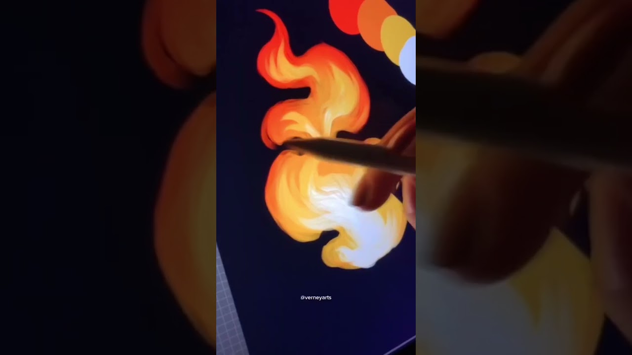 How I draw fire 🔥✍️ 