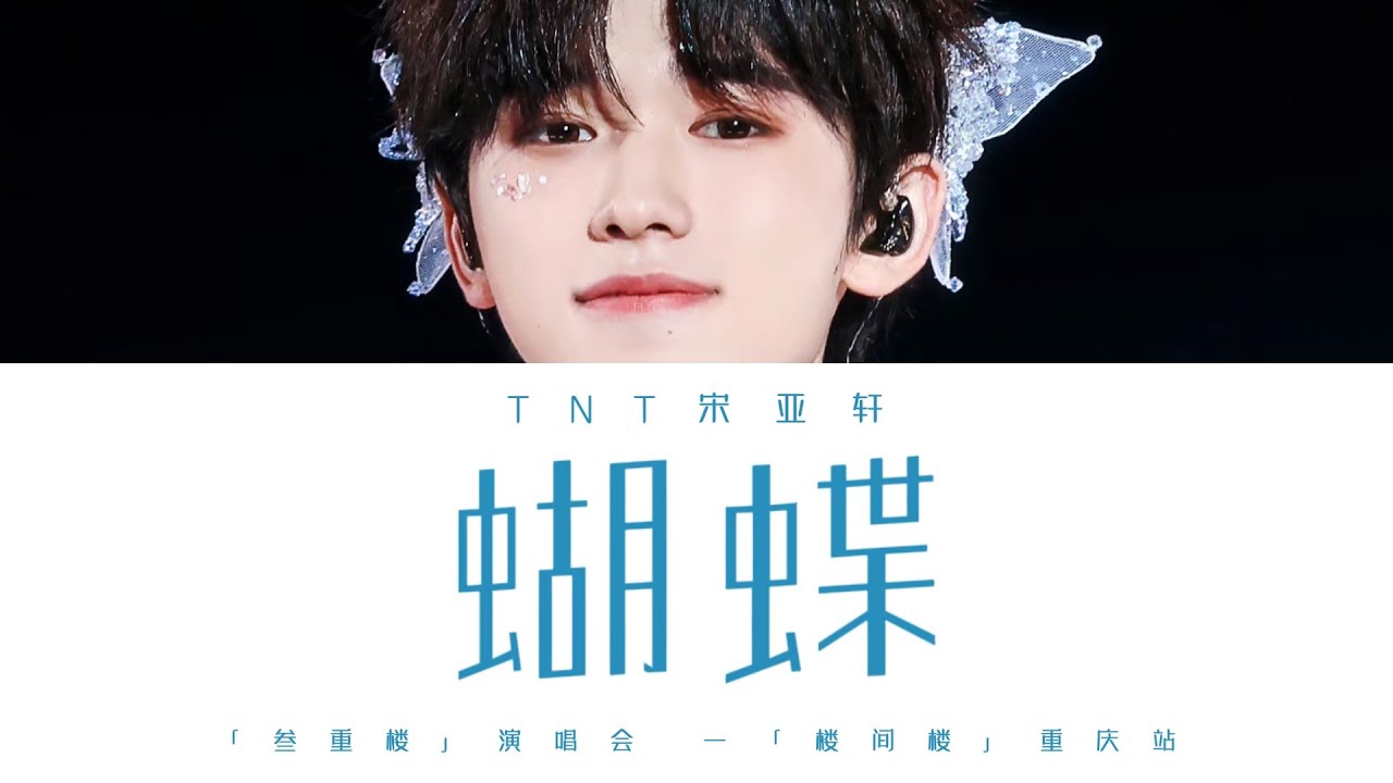 TNT宋亚轩 — 《蝴蝶 (Live)》认人歌词版 CN/PIN/ENG｜「叁重楼」演唱会 -「楼间楼」重庆站