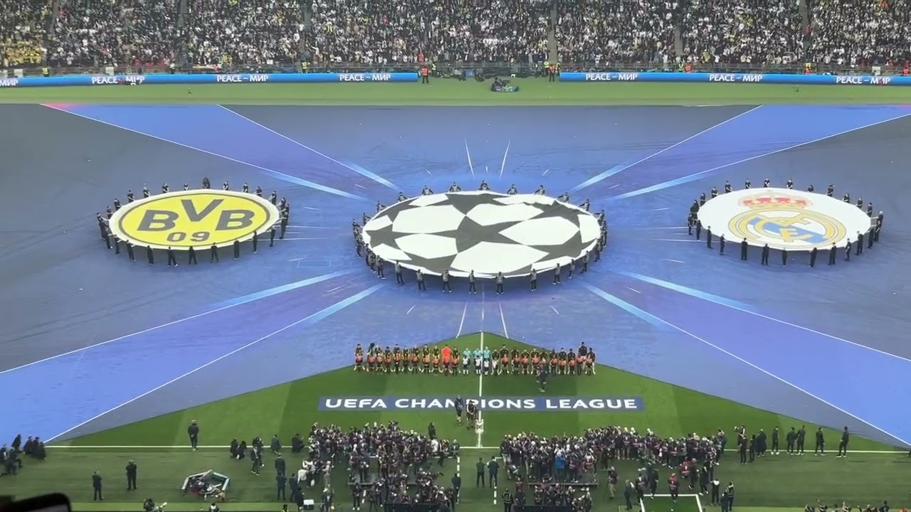2024 UEFA Champions League Final Anthem at Wembley, London | Dortmund v Real Madrid