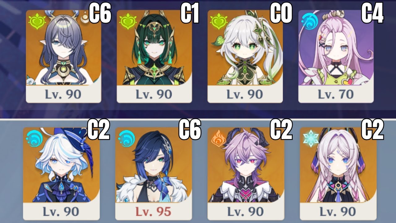 Nefer & Yelan Spiral Abyss Luna III/6.2