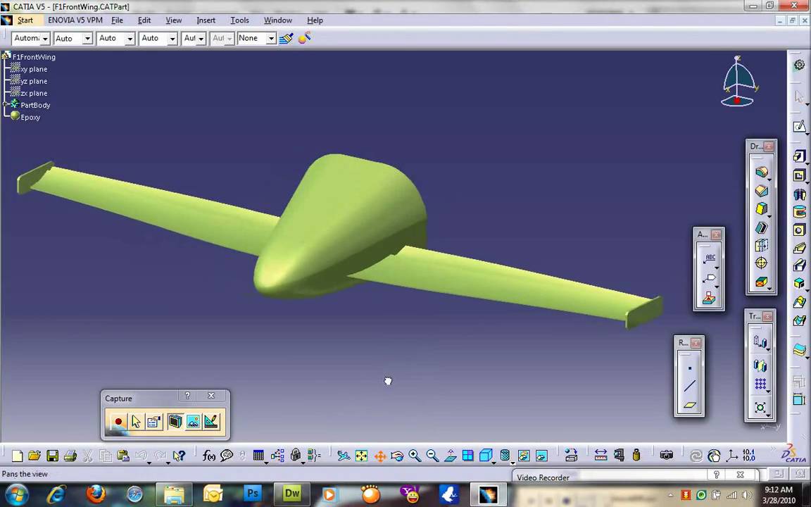 Modeling an F1 Front wing in CATIA V5