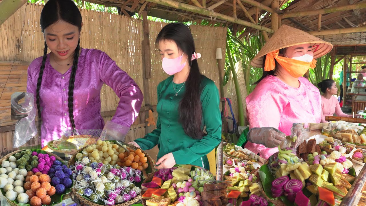 Mới nhất chợ quê Tân Thuận Đông tròn 3 tuổi, nhiều món mới ngon rẻ đậm chất chợ bên cồn
