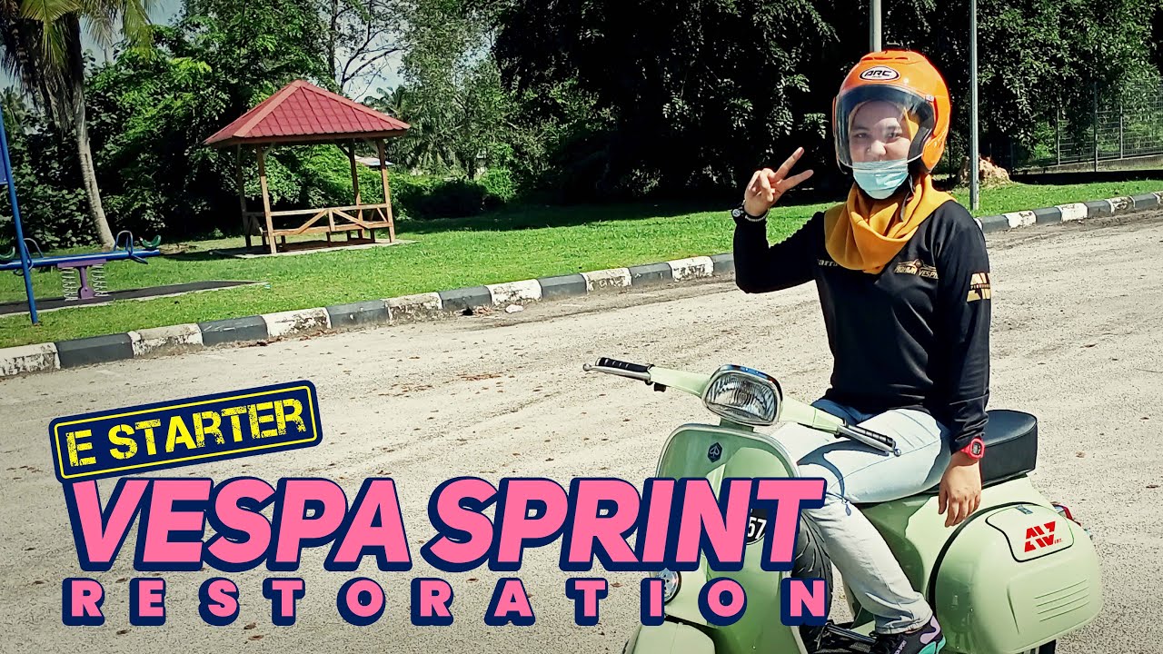 Restoration Vespa Sprint E Starter 150 cc