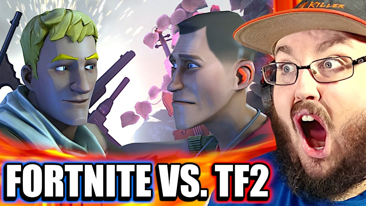 [SFM] FORTNITE VS. TF2 - Team Fortress 2 REACTION!!!