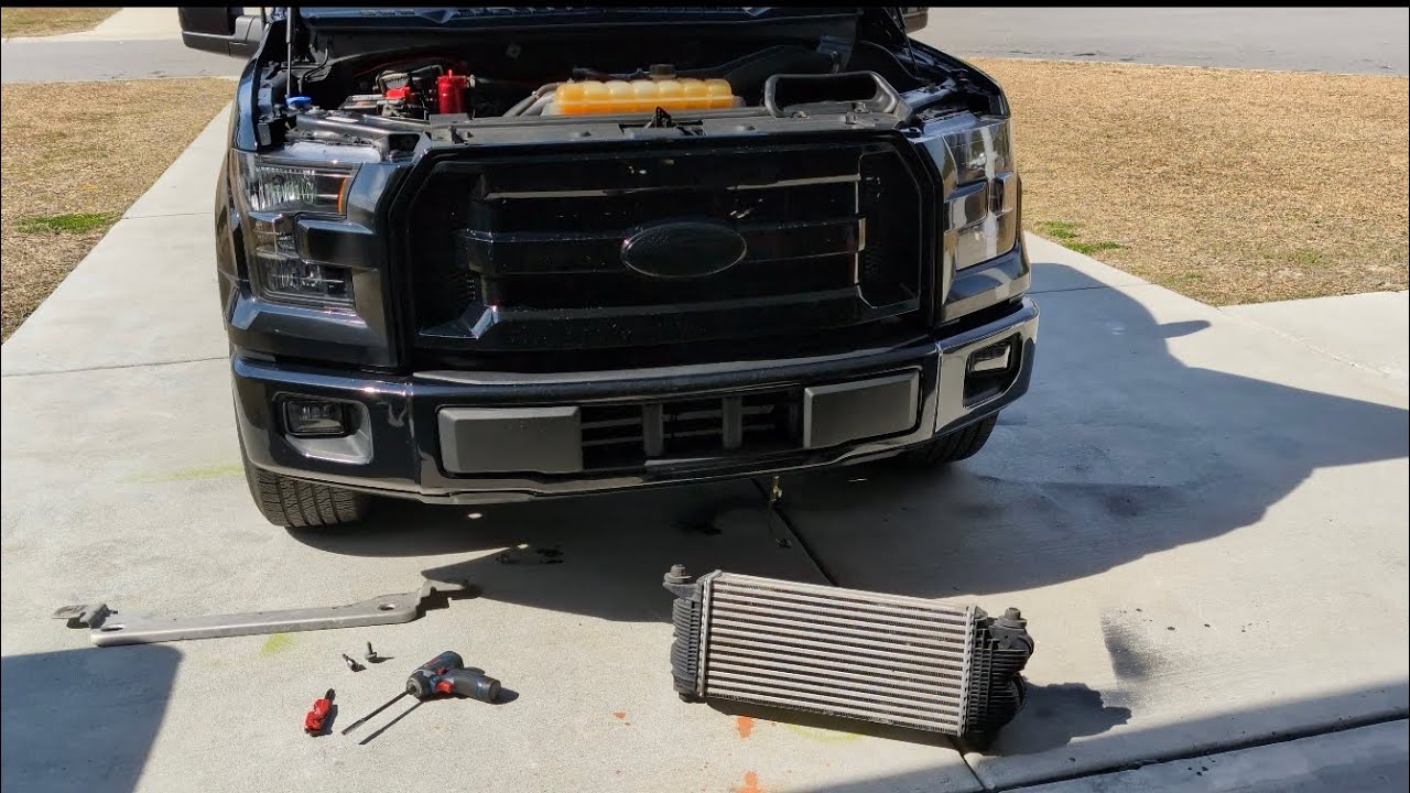 Установка интеркулера F150 2.7 и 3.5 Ecoboost Aftermarket (CVF TITAN) для моделей 2015+