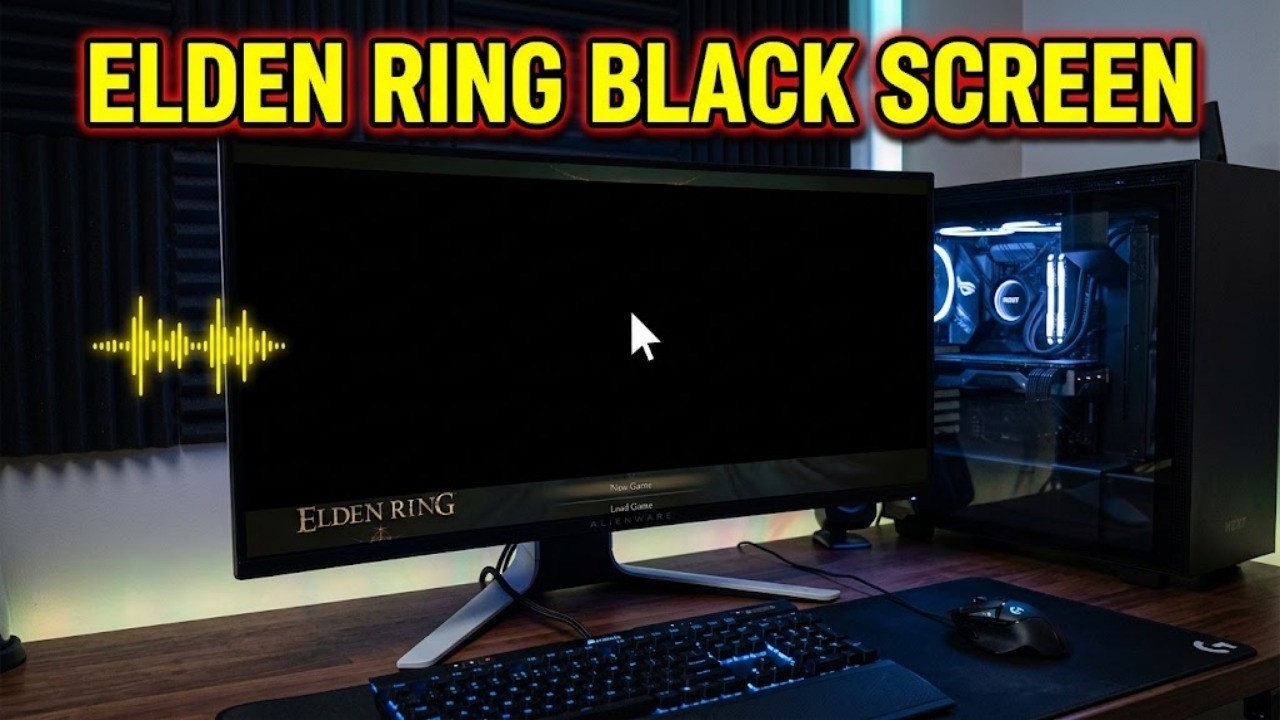 Elden Ring Black Screen with Audio and Cursor on Startup