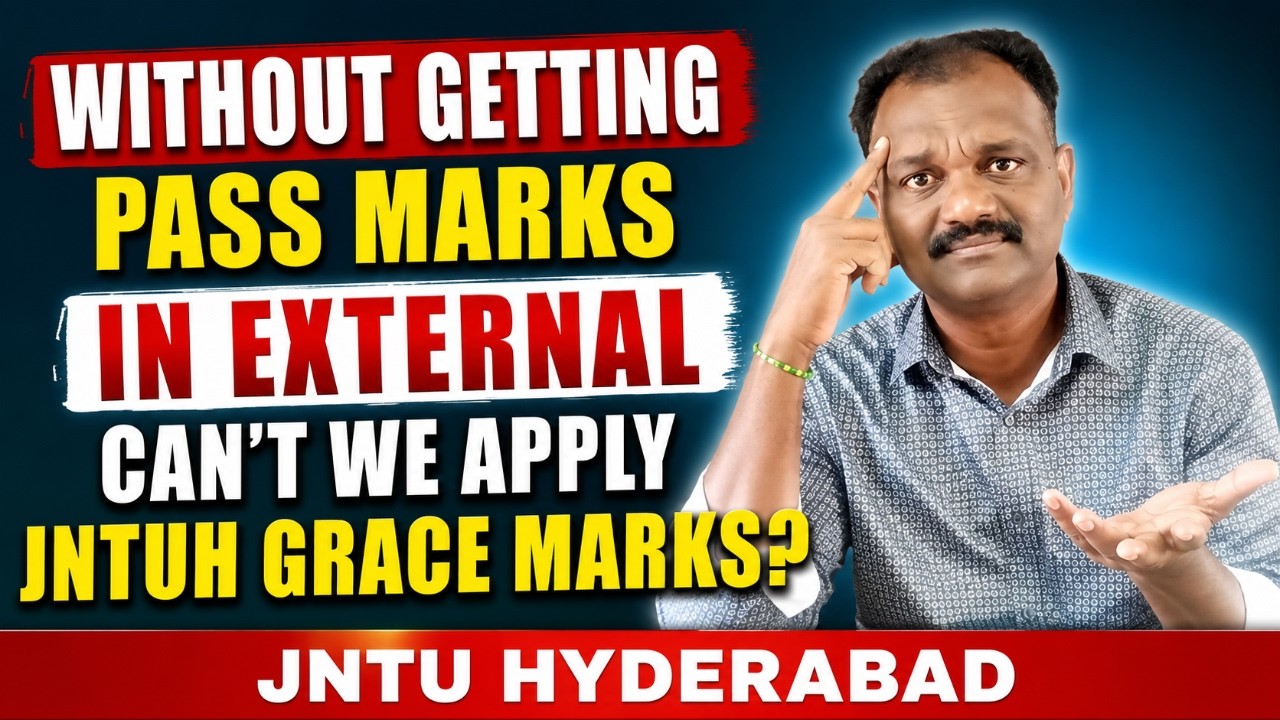 CAN WE APPLY JNTUH GRACE MARKS NOW AS ALL RESULTS DECLARED? #jntuh